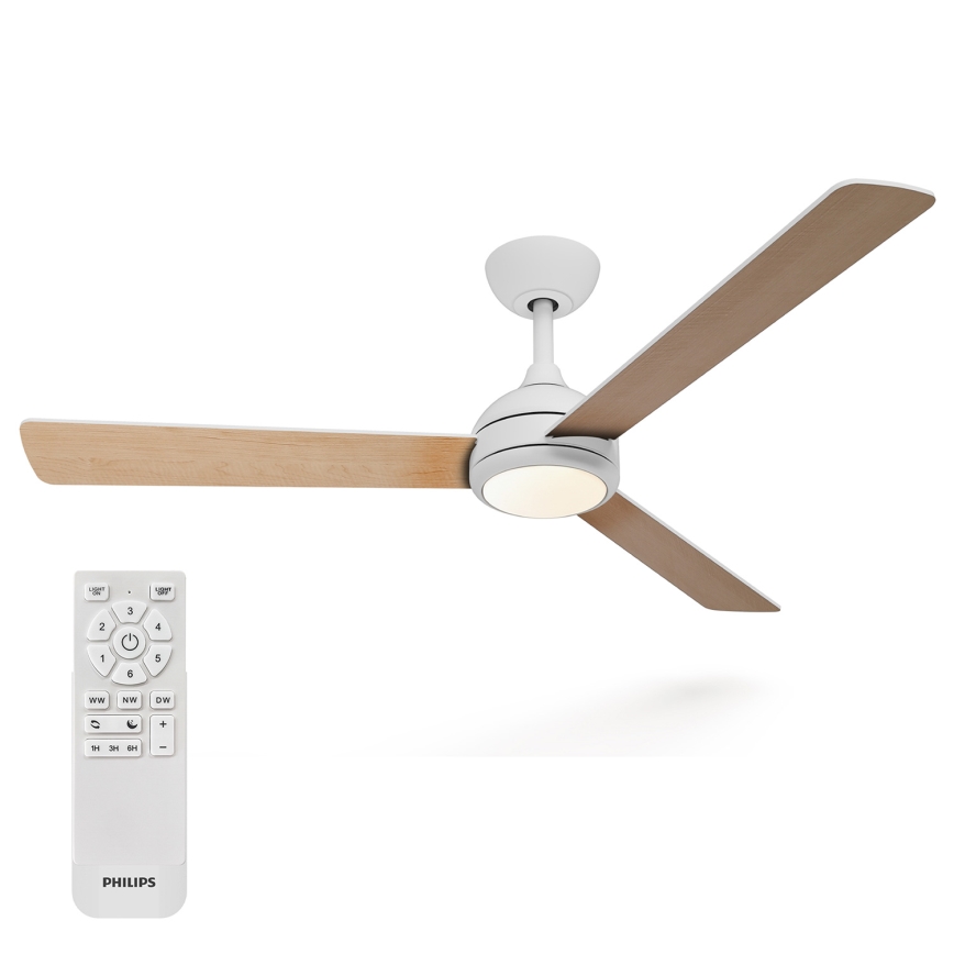 Philips - LED Stmievateľný stropný ventilátor CIVX LED/24W/230V + diaľkové ovládanie