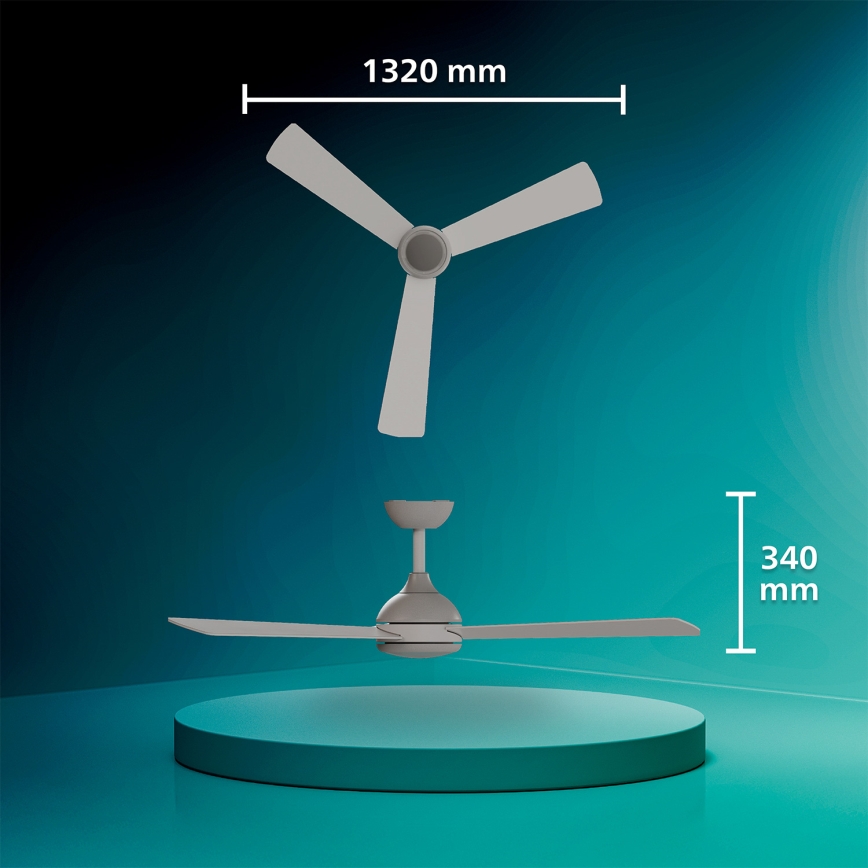 Philips - LED Stmievateľný stropný ventilátor CIVX LED/24W/230V + diaľkové ovládanie