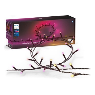 Philips - stmievateľný vonkajší LED reťaz RGBW HUE WHITE AND COLOR AMBIANCE 500xLED 44,4 m 2000-6500K IP54