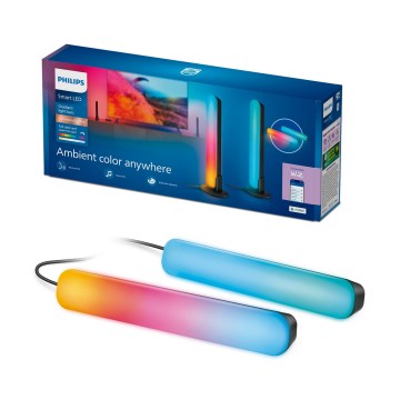 Philips - SÚPRAVA 2x LED RGBIC stmievateľné svietidlo SMART GRADIENT LED/8W/230V 2700-6500K Wi-Fi