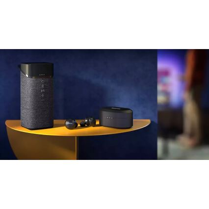 Philips TAT8505BK/00 - Bezdrôtové slúchadlá IPX4 2x 55 mAh + 560 mAh čierna