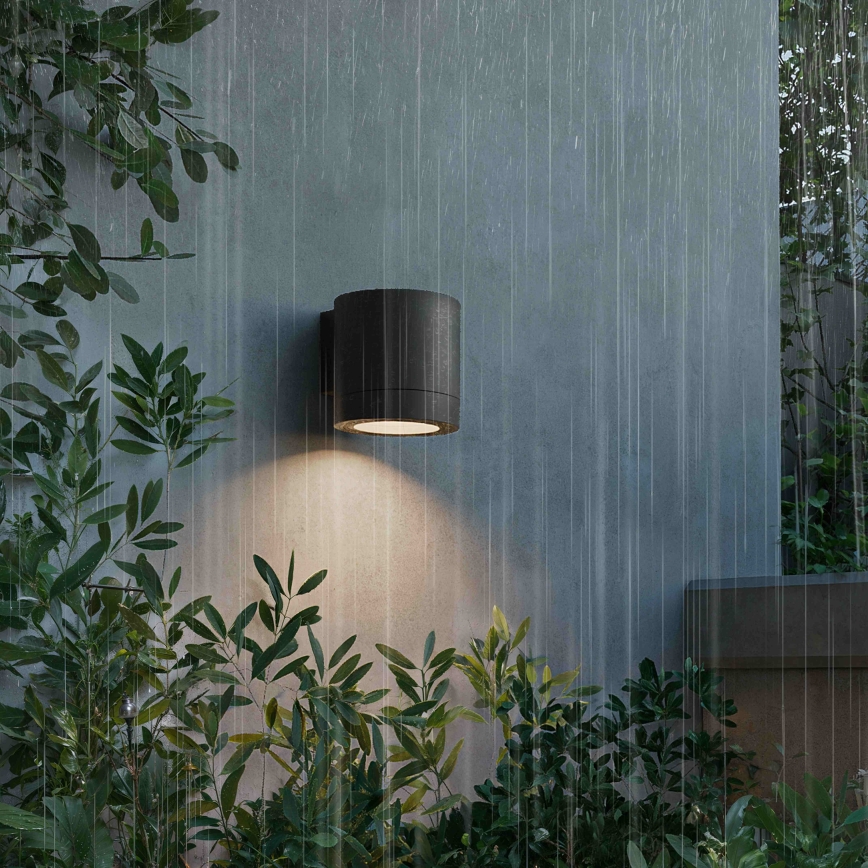 Philips - Vonkajšie nástenné svietidlo FYLX 1xGU10/5W/230V čierne IP44