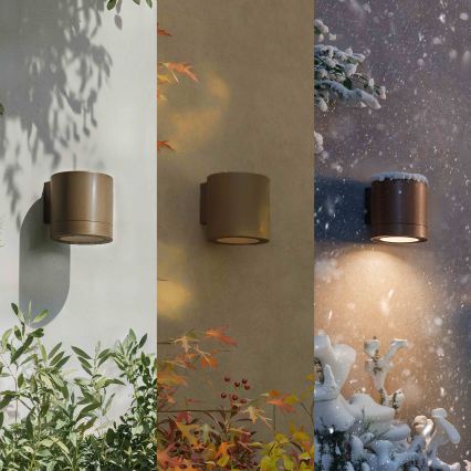 Philips - Vonkajšie nástenné svietidlo FYLX 1xGU10/5W/230V hnedé IP44