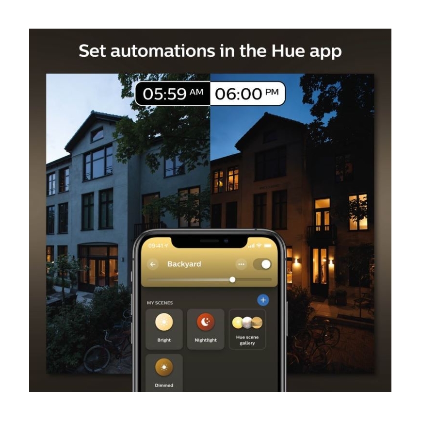 Philips - Stmievateľné vonkajšie nástenné svietidlo Hue INARA 1xE27/7W/230V Wi-Fi IP44