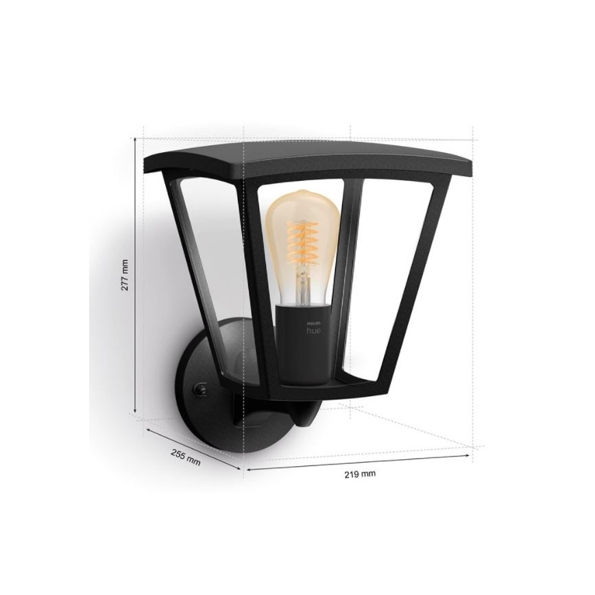 Philips - Stmievateľné vonkajšie nástenné svietidlo Hue INARA 1xE27/7W/230V Wi-Fi IP44