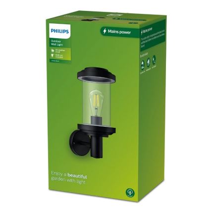 Philips - Vonkajšie nástenné svietidlo LISTRA 1xE27/25W/230V IP44