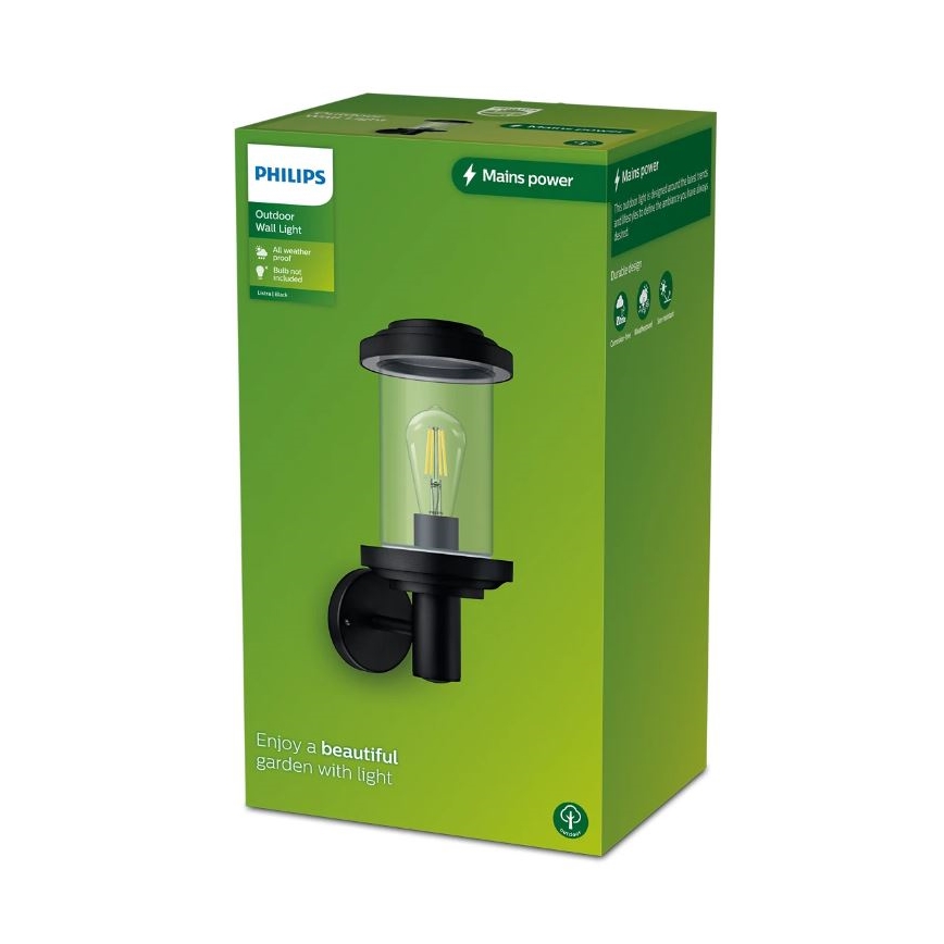 Philips - Vonkajšie nástenné svietidlo LISTRA 1xE27/25W/230V IP44