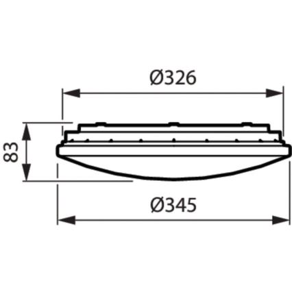 Philips WL060V LED17S/830 PSU II WH - LED Vonkajšie stropné svietidlo MOUNTED LED/22W/230V 3000K IP44