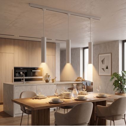 Philips - Závesný luster na lane v lištovom systéme EASYLINK 3xGU10/7W/230V 1 m biely