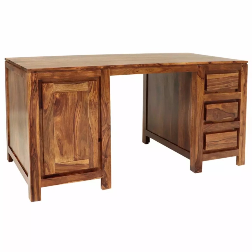 Písací stôl GANI 160x80 cm masív/palisander