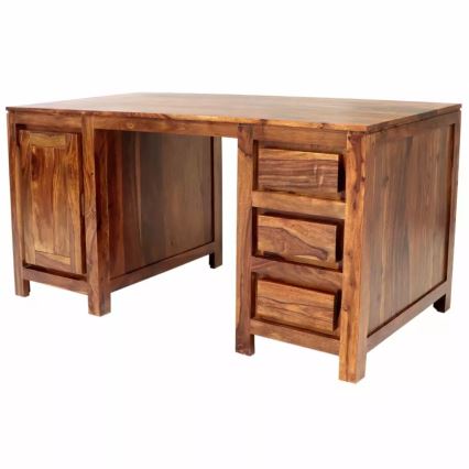 Písací stôl GANI 160x80 cm masív/palisander