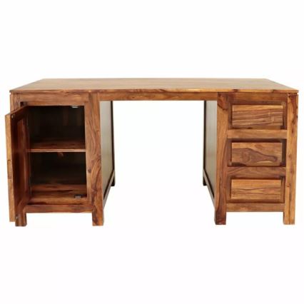 Písací stôl GANI 160x80 cm masív/palisander