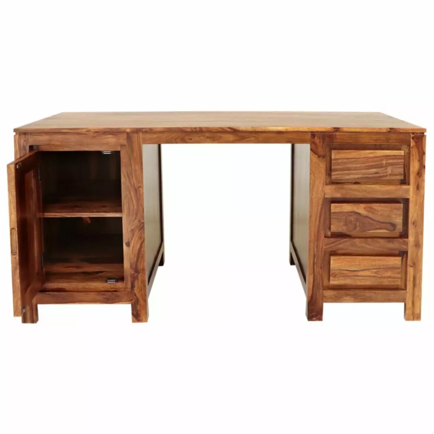 Písací stôl GANI 160x80 cm masív/palisander