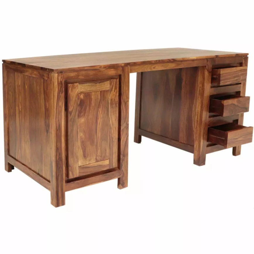 Písací stôl GANI 160x80 cm masív/palisander