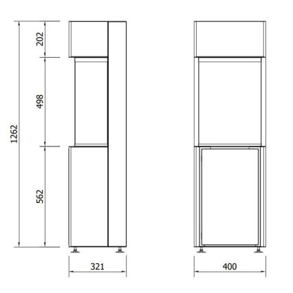 Planika - BIO krb na diaľkové ovládanie 126,2x40 cm 3,5kW/230V čierna