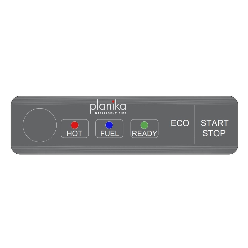 Planika - BIO krb na diaľkové ovládanie 72,6x65 cm 2,5kW/230V čierna