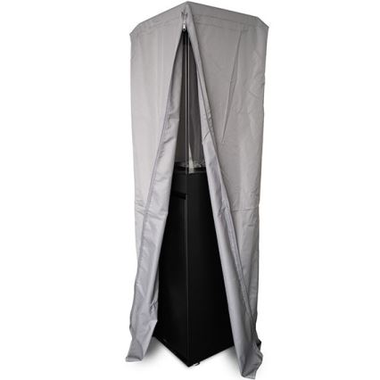 Planika - Vonkajší plynový krb 142x36 cm 8kW 1xAAA čierna + ochranný kryt