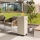 Planika - Vonkajší plynový krb 142x36 cm 8kW 1xAAA biela + ochranný kryt