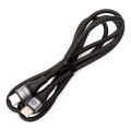 Pletený USB kábel USB-C / USB-C konektor 60W 1m čierna