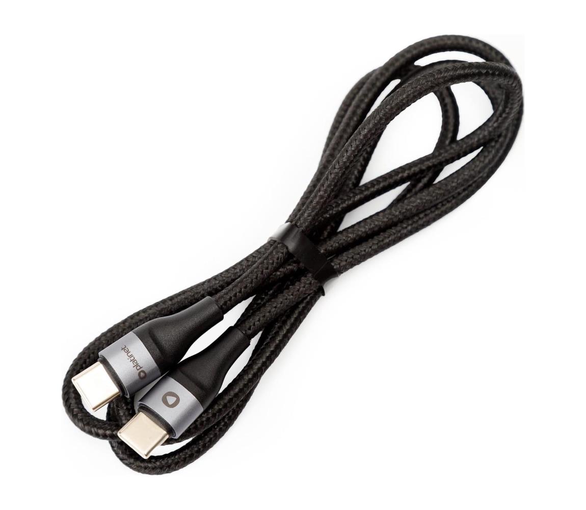  Pletený USB kábel USB-C / USB-C konektor 60W 1m čierna 