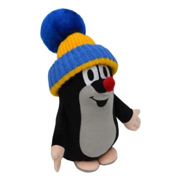 Plyšový krtko s čiapkou 25 cm