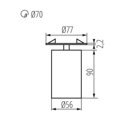 Podhľadové bodové svietidlo CHIRO 1xGU10/35W/230V čierna