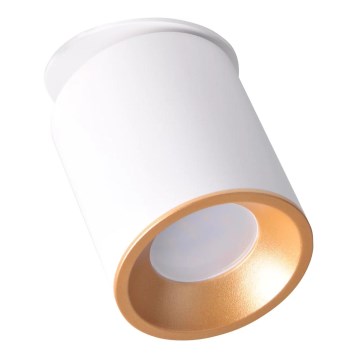 Podhľadové bodové svietidlo HARON 1xGU10/10W/230V biela/zlatá