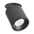 Podhľadové bodové svietidlo HARON 1xGU10/10W/230V čierna