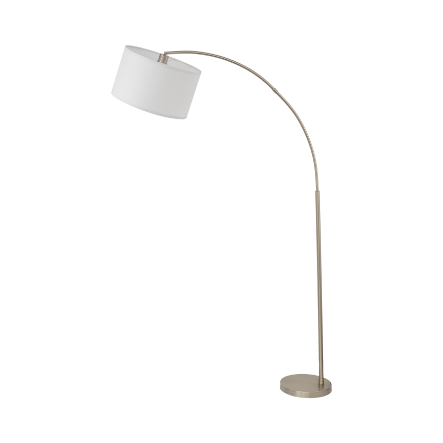 Podlahová lampa ZENITH 1xE27/15W/230V matný chróm/biela