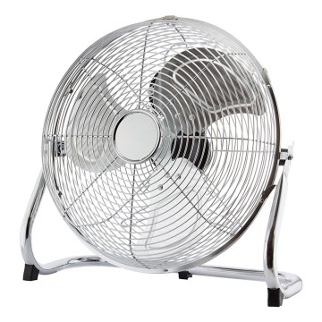 Podlahový ventilátor 140 W/230 V, priemer 45 cm, lesklý chróm