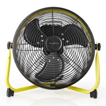 Podlahový ventilátor 50W/230V čierna/žltá
