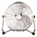 Podlahový ventilátor 90 W/230 V, priemer 40 cm, lesklý chróm