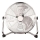 Podlahový ventilátor 90 W/230 V, priemer 40 cm, lesklý chróm