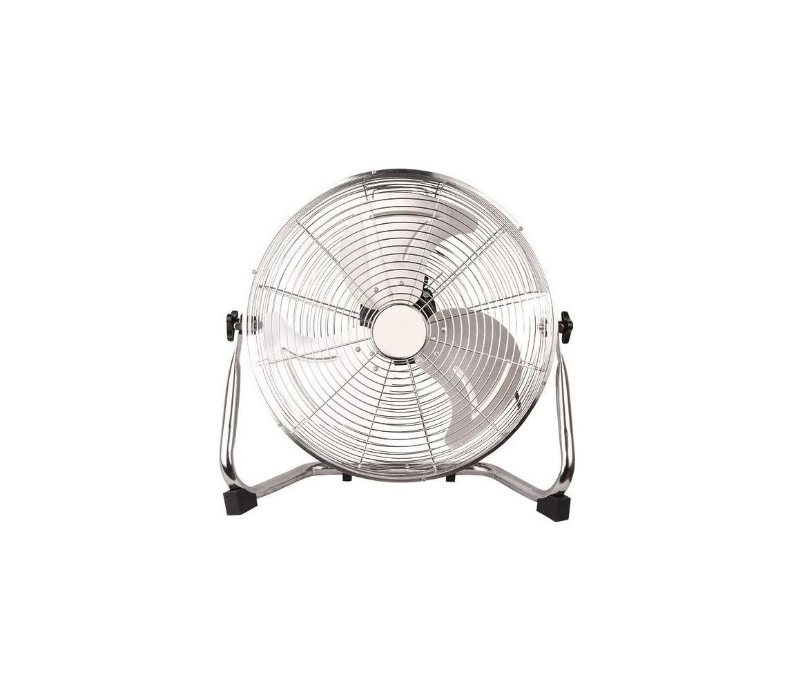Eurolamp Podlahový látor 90 W/230 V, priemer 40 cm, lesklý chróm 300-21501