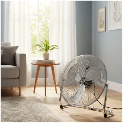 Podlahový ventilátor VIENTO 200W/230V lesklý chróm