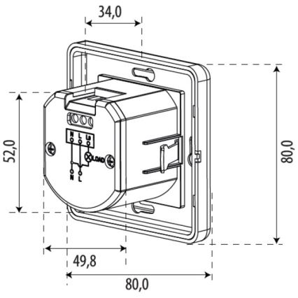 Pohybový senzor SENSOR 1200W biely