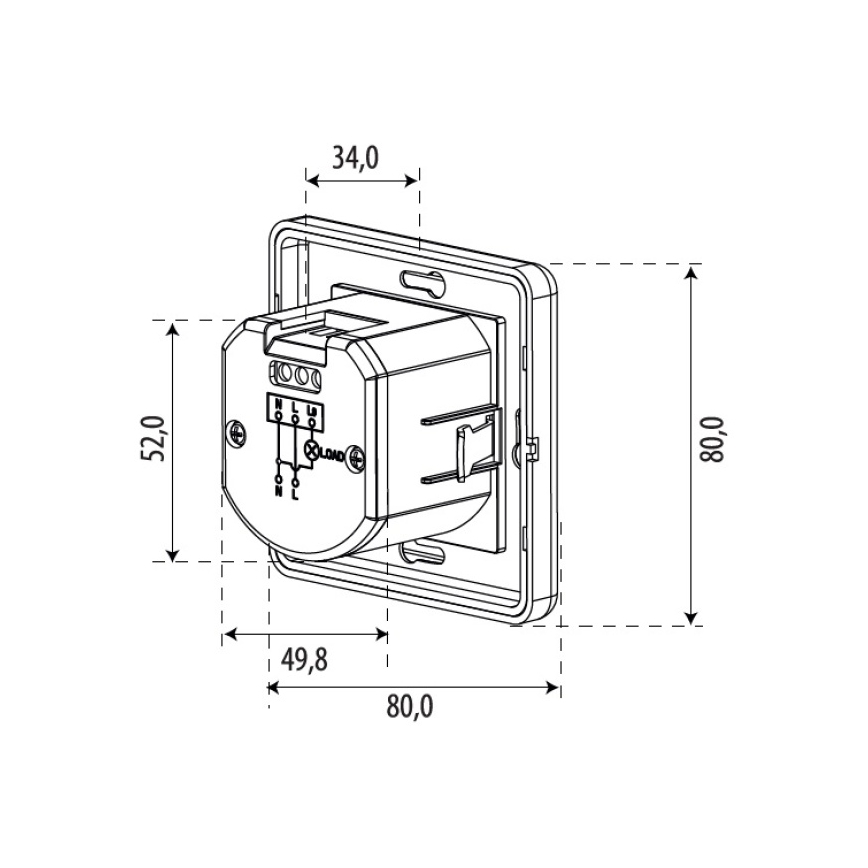 Pohybový senzor SENSOR 1200W biely