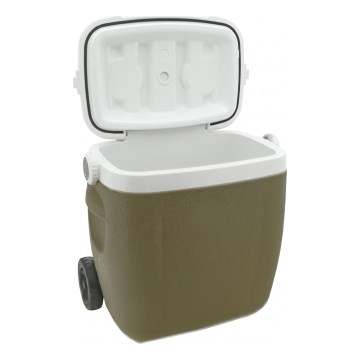 Pojazdný chladiaci box 16 l zelený