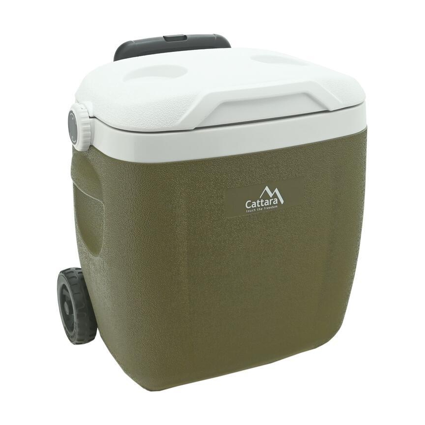 Pojazdný chladiaci box 16 l zelený