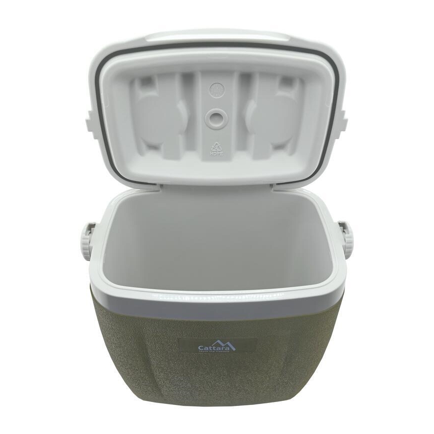 Pojazdný chladiaci box 16 l zelený