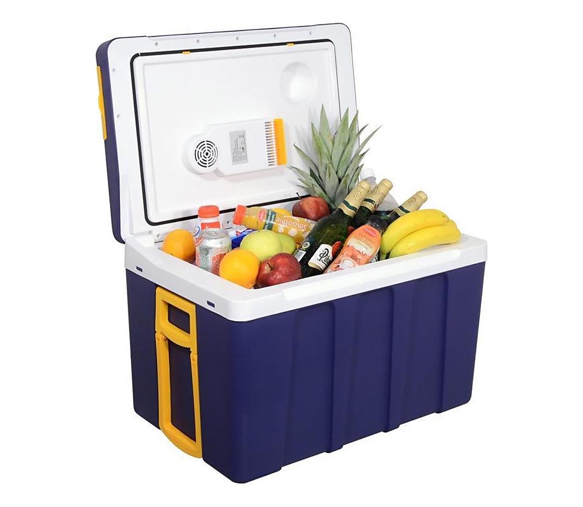 Pojazdný chladiaci box 60 W, 230/12 V, 50 l modrá/žltá 07126