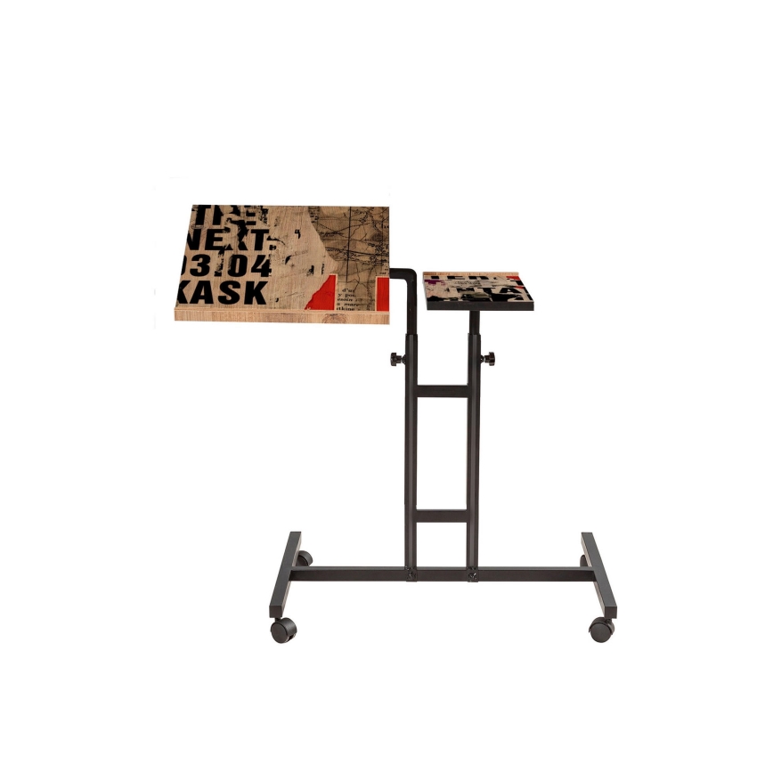 Polohovateľný stôl GLEN 87x40 cm hnedá