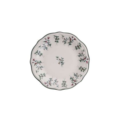 Porcelánová jedálenská súprava 24 ks, biela/zelená