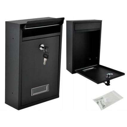 Poštová schránka 21,7x32 cm čierna