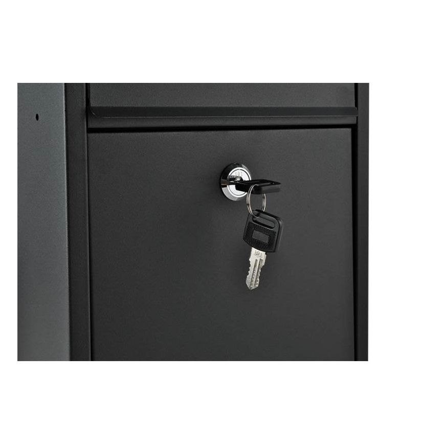 Poštová schránka 21,7x32 cm čierna