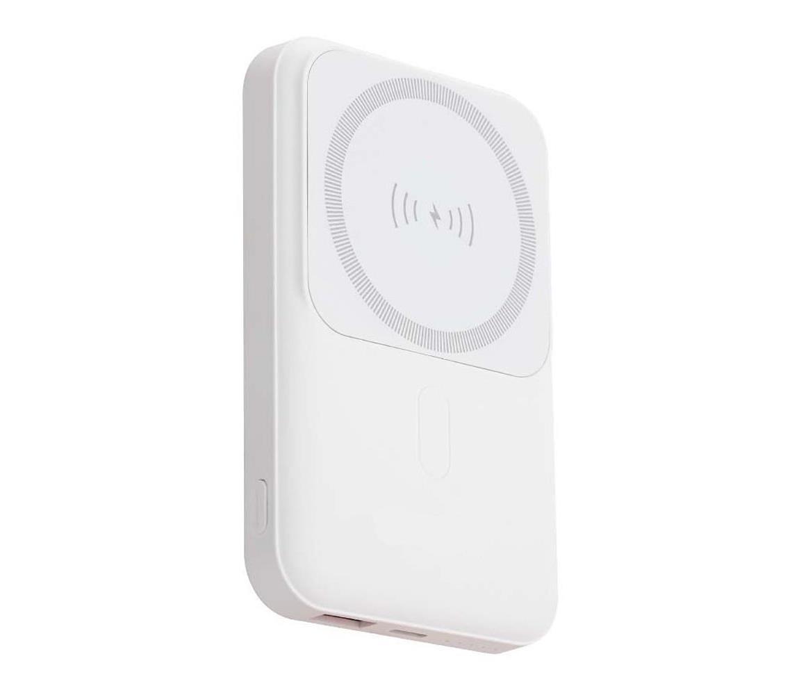  Power Bank magnetická s bezdrôtovým nabíjaním 10 000mAh/20W/3,7V biela 