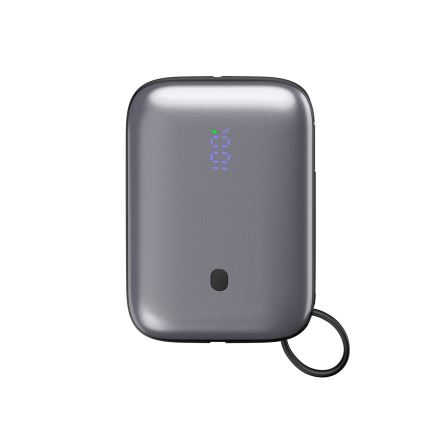 Powerbanka 10000 mAh 20W Power Delivery Compact s vstavaným navíjacím USB-C káblom 1m čierna