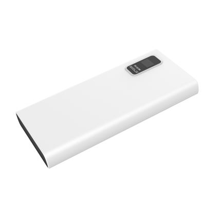 Powerbanka s LED displejom Power Delivery 10000 mAh 3,7V biela