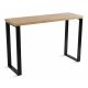 Pracovný stôl BLAT 120x40 cm čierna/hnedá