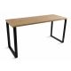 Pracovný stôl BLAT 160x60 cm čierna/hnedá